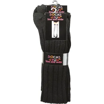 Dámské ponožky Nadkolenky Socks 4 Fun 2728 (akrylové s žebrovaným vzorem)