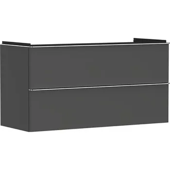 Koupelnový nábytek Skříňka pod umyvadlo bez umyvadla Hansgrohe Xelu Q 118x62,5x47,5 cm šedá matná 54036000