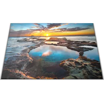 Kuchyňské prkénko Glasdekor Skleněné prkénko západ slunce nad oceánem Prkénko: 30x20cm