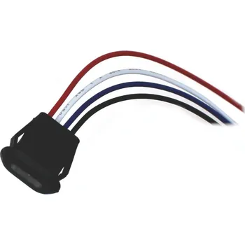 Vývojová deska USB-C konektor do panelu - 4 vodiče, černý