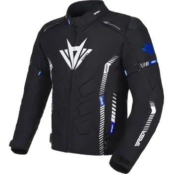 Moto bunda Bunda na motorku RSA Rider černo-bílo-modrá 3XL