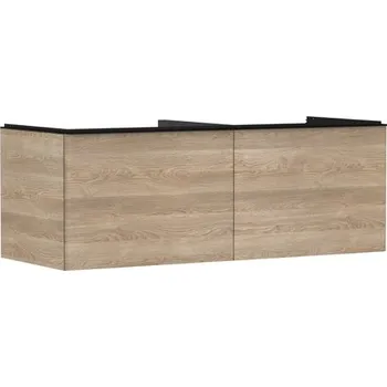 Koupelnový nábytek Skříňka pod umyvadlo pod desku Hansgrohe Xelu Q 136x49,5x55 cm přírodní dub 54068670