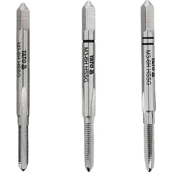 Závitořezný nástroj Závitník M4 sada 3 ks