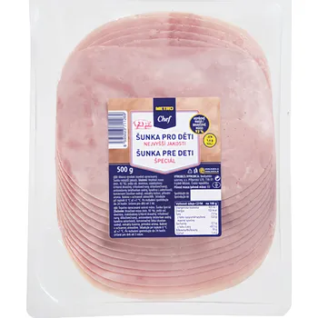 Pamlsek pro psa Metro Chef Šunka pro děti plátky nejvyšší jakosti (92% masa) 500g