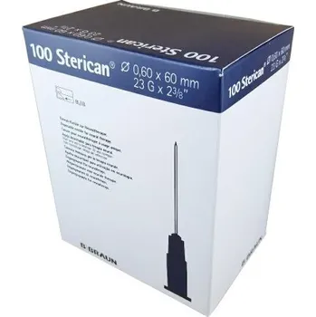 Injekční stříkačka B. BRAUN Sterican Injekční Jehly Luer Modrá 23G (0,6x30mm) 100ks