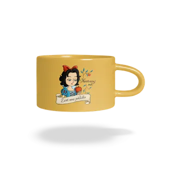 Bastard Neotravuj mě! – Život není pohádka hrnek makronka Yellow Macaron