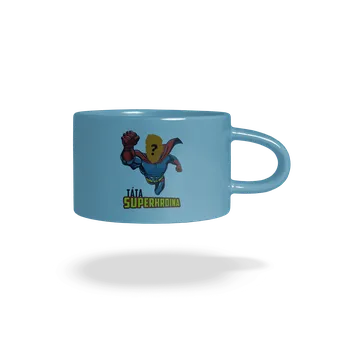 Bastard Táta superhrdina hrnek makronka Blue Macaron