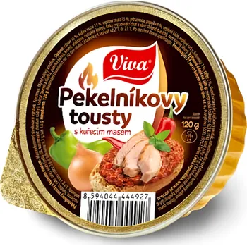 paštika a pomazánka Viva Pekelníkovy tousty kuřecí paštika 120g