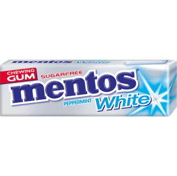 Žvýkačka Mentos Gum White Peppermint 14g