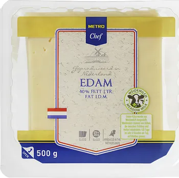 Metro Chef Edam 40% sýr plátky 500g
