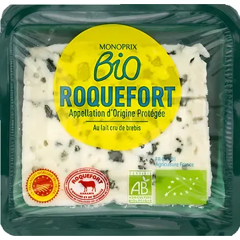 Monoprix BIO Sýr Roquefort z ovčího mléka 100g