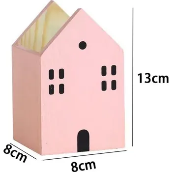 Dřevěný stojan na pera | organizér - Růžová malá