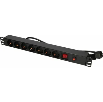 Racková skříň Napájecí lišta EXPDU7EU SW 19 palců 1U 7 slotů 2m