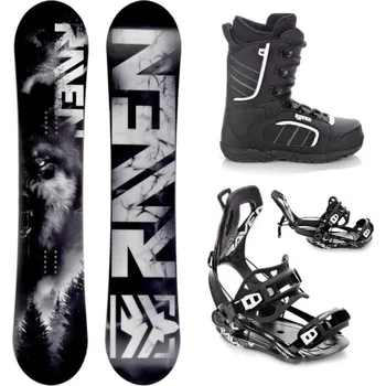 Snowboard Raven Lupus pánský snowboard + Raven Fastec FT360 black vázání + Raven Target obuv 157 cm + L (EU 41-44) + DÁREK + Doprava ZDARMA