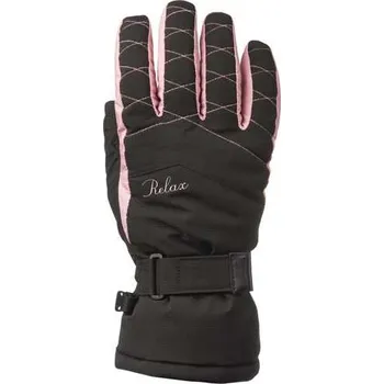Rukavice Dámské lyžařské rukavice Relax Gerda RR28B černá/růžová pudrová Velikost: S