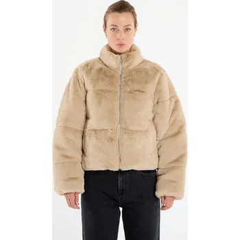 Dámská casual bunda Bunda Urban Classics Ladies Short Faux Fur Puffer Jacket Wetsand M
