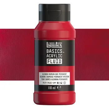 Vodová barva Akrylová barva Liquitex Basics Fluid - Alizarin Crimson Hue Permanent