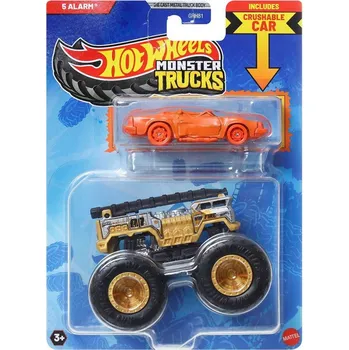 autíčko Hot Wheels Monster Trucks s Angličákem - 5 Alarm