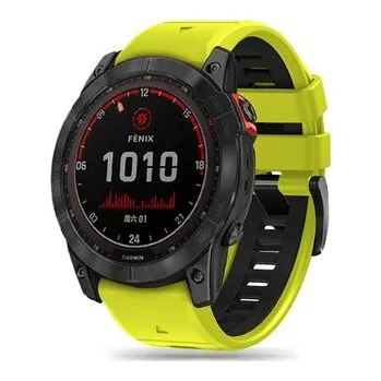 Pasek Tech-Protect IconBand Pro na Garmin Fenix 3 / 5X / 3HR / 5X Plus / 6X / 6X Pro / 7X - limonkowo-czarny