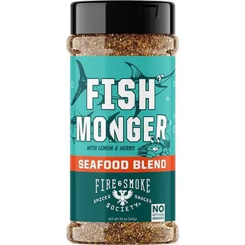 Koření Grilovací koření Fire & Smoke Fish Monger, 269 g