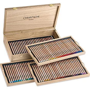 Pastelka Caran d´Ache Caran d'Ache, 6901.900, Luminance, umělecké pastelky nejvyšší kvality v dřevěné kazetě, 100 ks