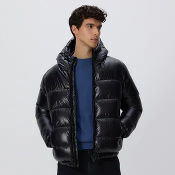 Reserved - Prošívaná bunda s kapucí - černý - 395BZ-99X - 395BZ-99X-XL