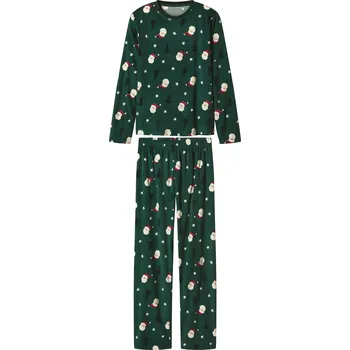 Chlapecké pyžamo esmara® Chlapecké vánoční velurové pyžamo (zelená, 158/164)