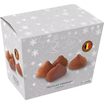 Bonboniéra Bonboniéra TRUFFLES FANTASIES 150 g lanýže STŘÍBRNÉ (Le Sire belgické Lanýže / stříbrná edice / zima)