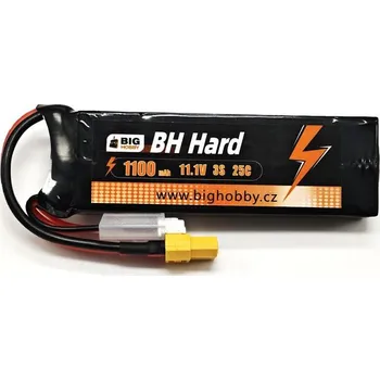 Li-pol baterie 1100 mAh 3S 25C (50C) BH Hard