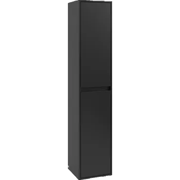 Koupelnový nábytek Villeroy & Boch Skyla - Vysoká skříňka 1700x350 mm, panty vpravo, Volcano Black C80101VL