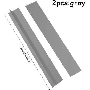 Silikonová těsnící páska do kuchyně | Těsnění - šedá 63 cm 2 ks