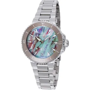 Hodinky Oris 01 733 7770 4150-Set Ladies Watch Aquis Date 36,5mm 30ATM