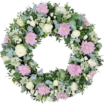 Věnec Smuteční věnec před rakev 55cm