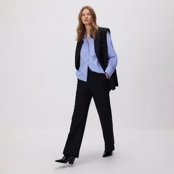 Reserved - Zvonové kalhoty s puky - černý - 295FT-99X - 295FT-99X-XXL