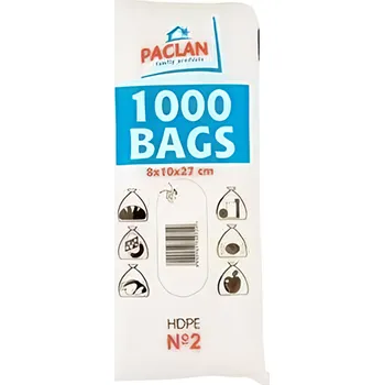 Paclan Sáčky mikrotenové Paclan velikost č.2 1000ks