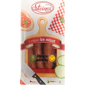 Párky štýrské (98% masa) cca 0.94kg