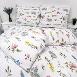 Francouzské krepové povlečení Léto Zapínání: zip, Velikost polštáře: 2x50x70, Velikost přikrývky: 240x220 Šev uprostřed