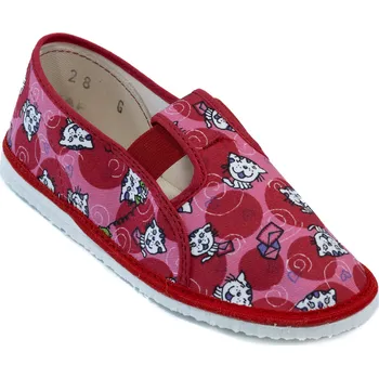 Dívčí bačkory Dětské bačkory model 025 Kočičky Velikost: 24