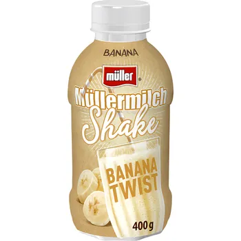 Mléko Müllermilch Mléčný nápoj banánový shake 400g