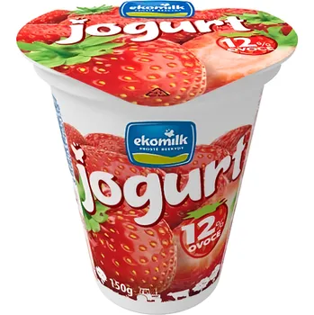 Ekomilk Jogurt 2,7%, jahoda 150g