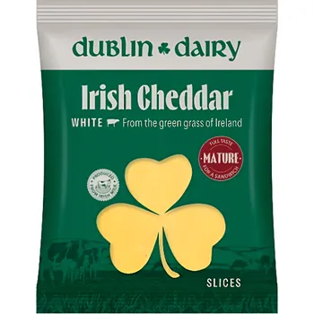 Dublin Dairy Irish Cheddar White Mature plátky 150g