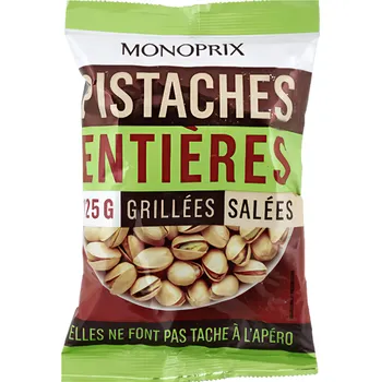 Monoprix Pražené a solené pistácie 125g