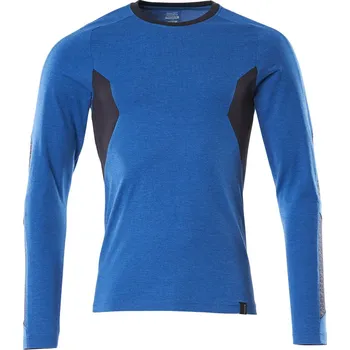 Pánské tričko MASCOT® Triko s dlouhým rukávem Azurově modrá/černomodrá Velikost: L