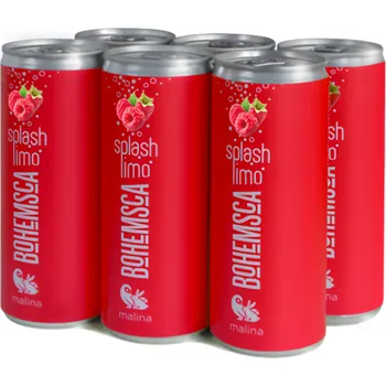 Limonáda Bohemsca Splash limonáda Malina 6 Pack 1.5l