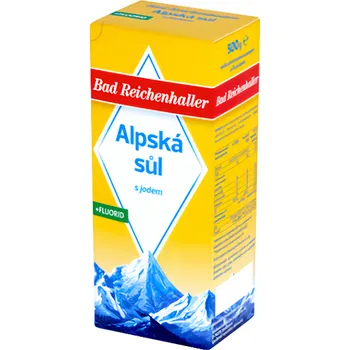 Kuchyňská sůl Bad Reichenhaller Alpská sůl jod + fluor 500g