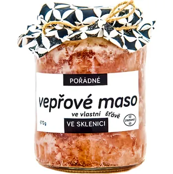 Pořádně ve sklenici Vepřové maso ve vlastní štávě 570g