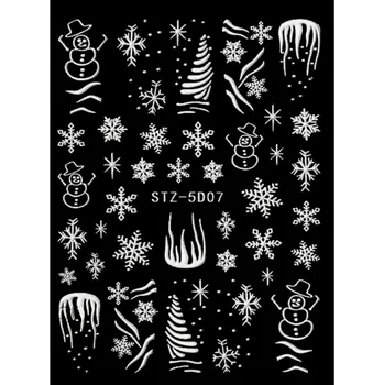 Samolepky na nehty 5D - Zima 5D07