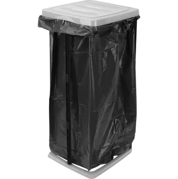 Odpadkový koš Storagesolutions Odpadkový koš 60 L s bílým víkem