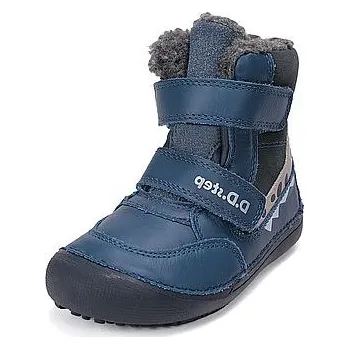 Chlapecká zimní obuv D.D.STEP chlapecká zimní obuv BAREFOOT W063-52415M tmavě modrá 25