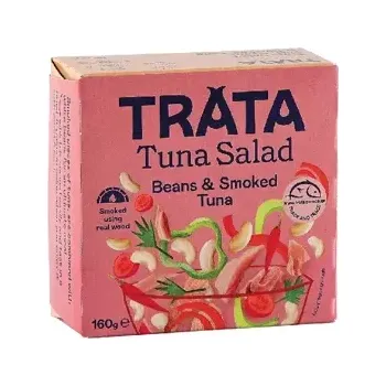 konzervovaná ryba Salát s uzeným tuňákem a fazolemi 160 g
